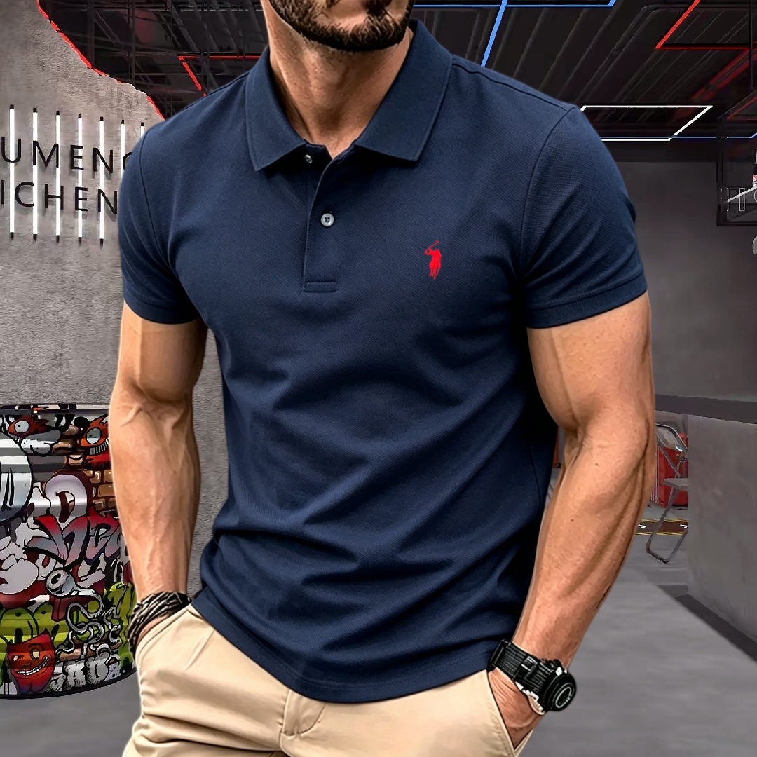 Polo Shirt Pique - 100% pure cotton high-end brand men's