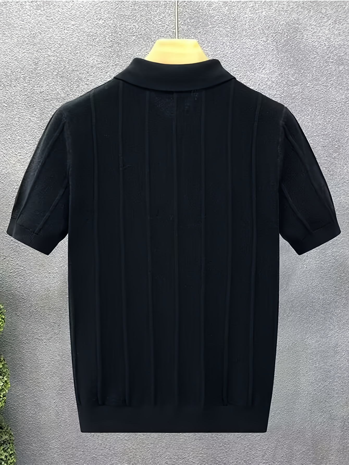 High-end luxury vertical strip - Polo Shirt Pique recension och pris