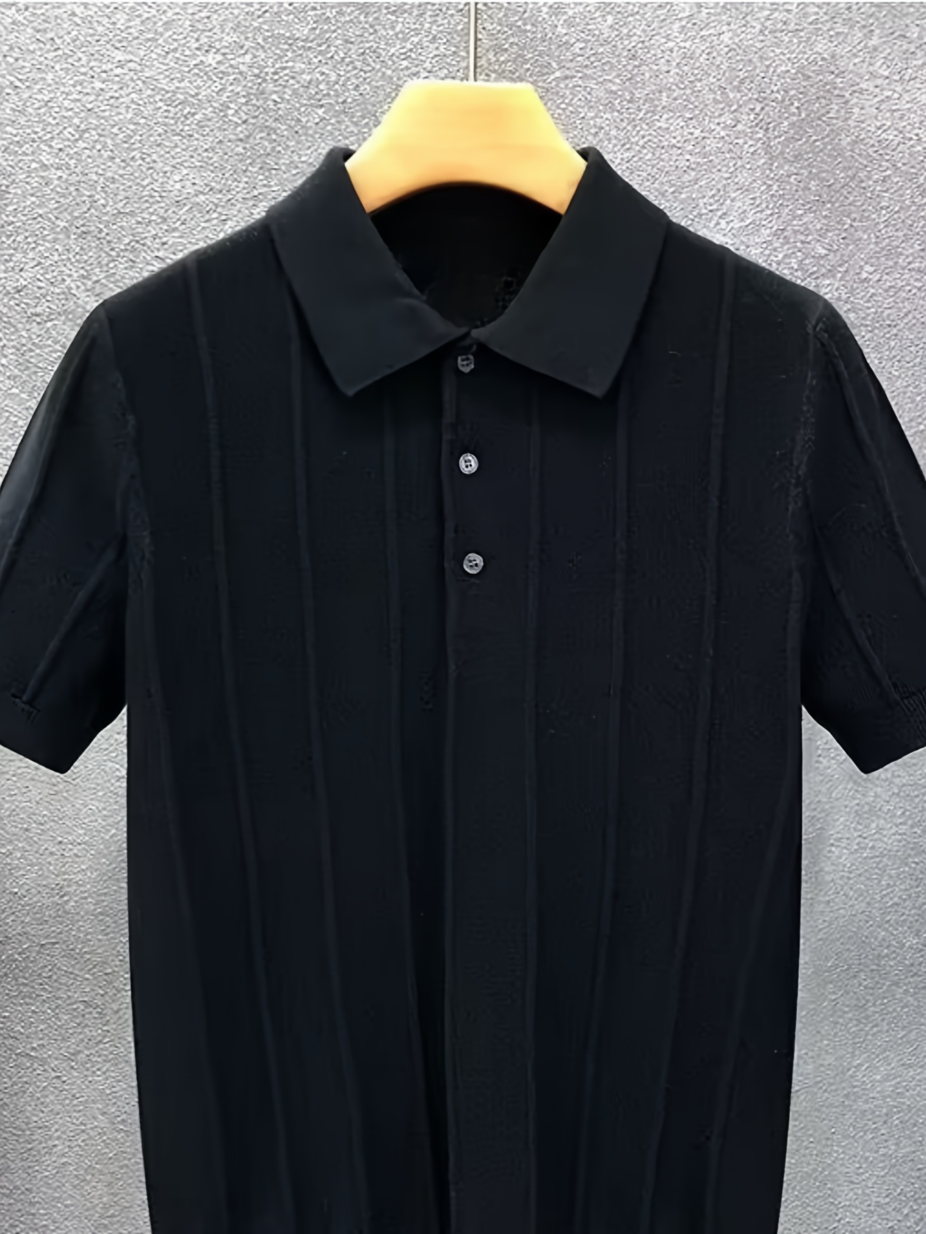 High-end luxury vertical strip - Polo Shirt Pique recension och pris