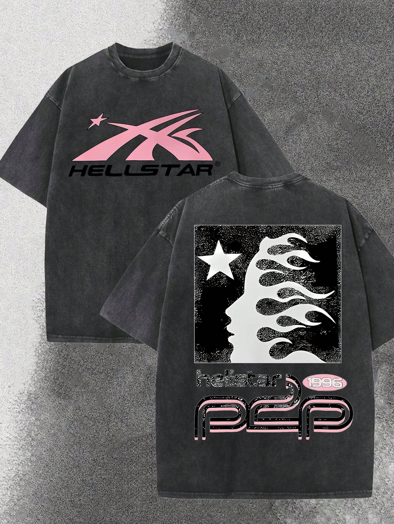 Washed Black Men's Loose Fit G - Tee Graphic Print recension och pris