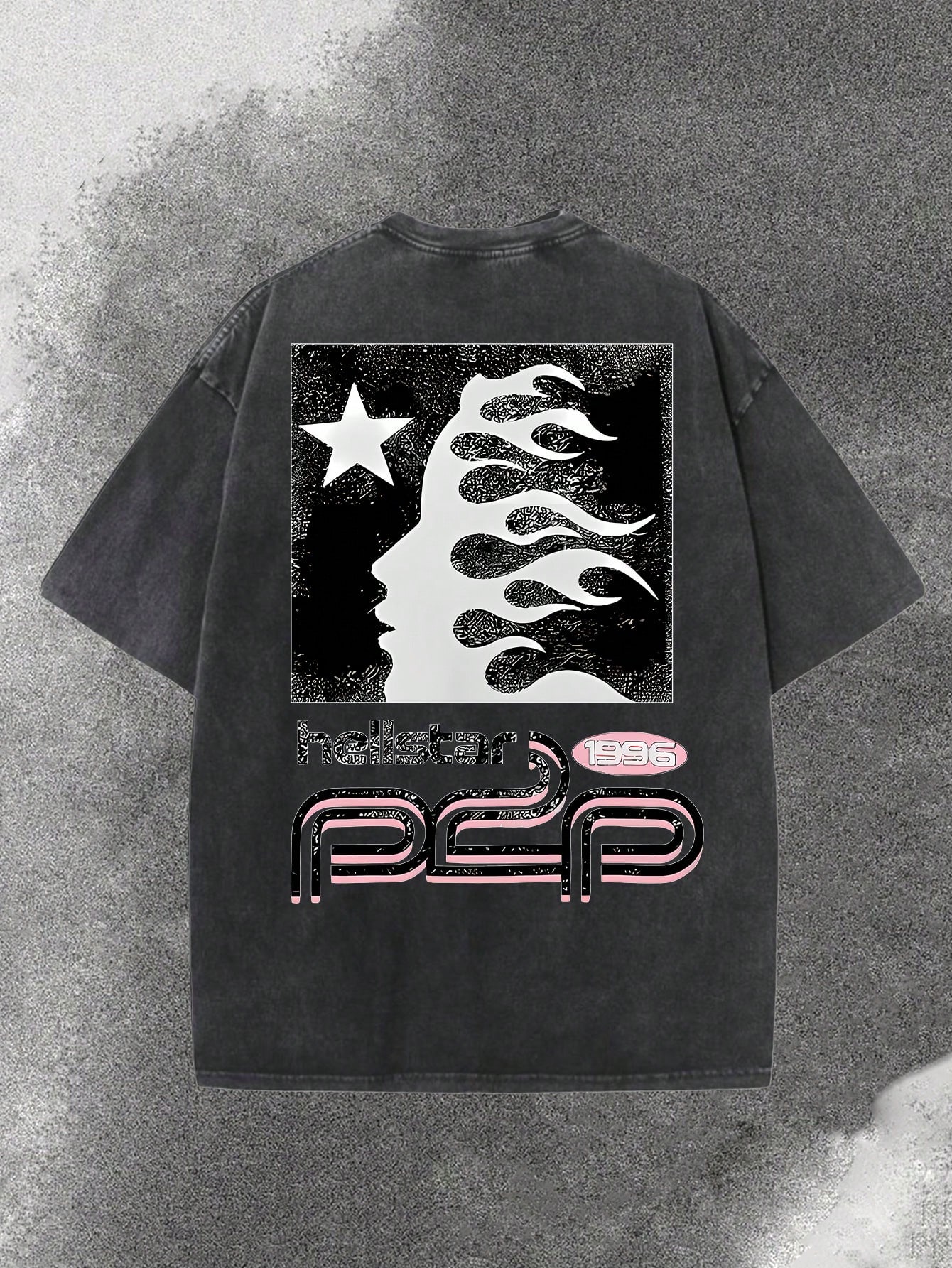 Washed Black Men's Loose Fit G - Tee Graphic Print recension och pris