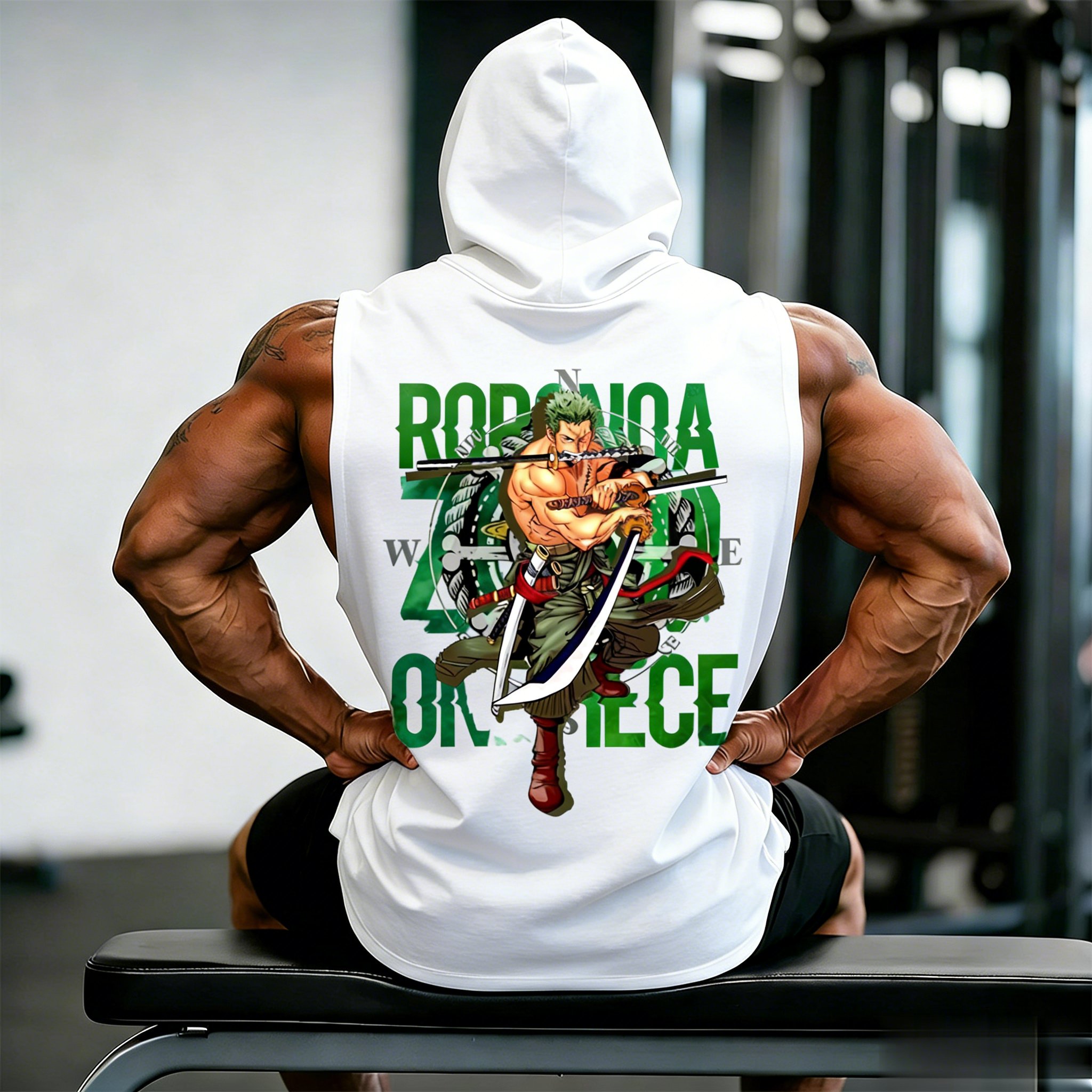 One Piece Zoro Roronoa Anime W - Tank Top Muscle recension och pris