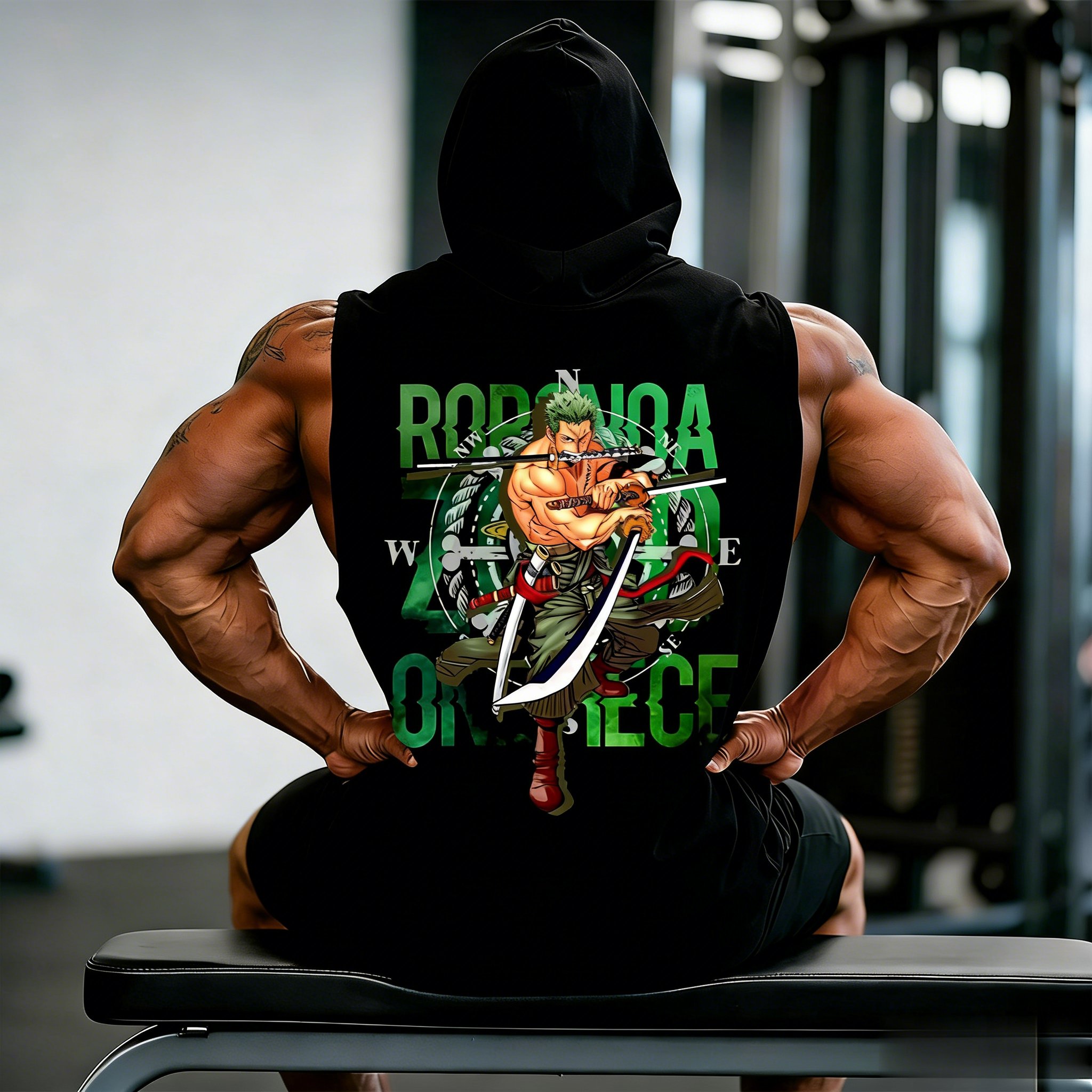 One Piece Zoro Roronoa Anime W - Tank Top Muscle recension och pris