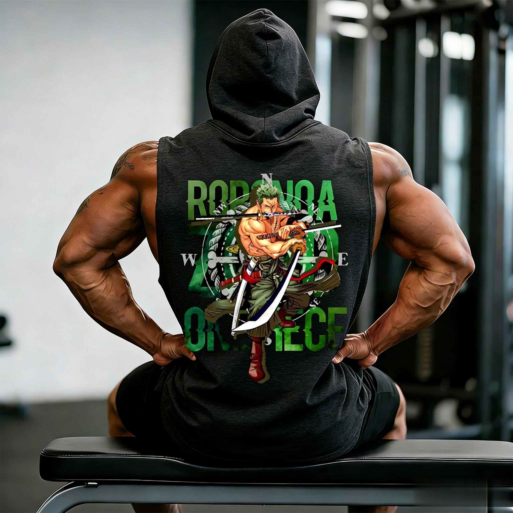 One Piece Zoro Roronoa Anime W - Tank Top Muscle recension och pris