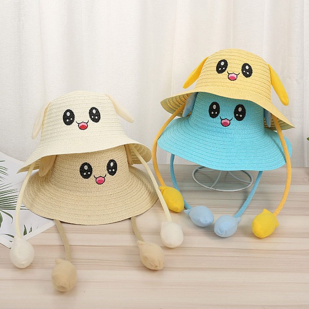Summer Bucket Cap Moving Ears  - Bucket Hat Straw recension och pris