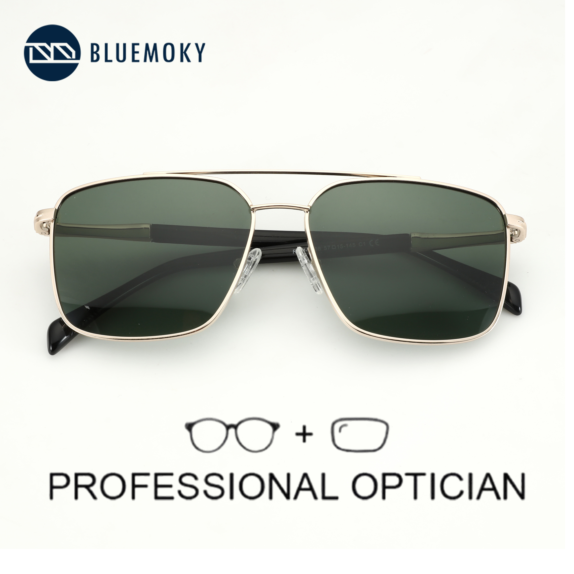 BLUEMOKY L Size Fashion Metal  - Sunglasses Aviator Polarized recension och pris