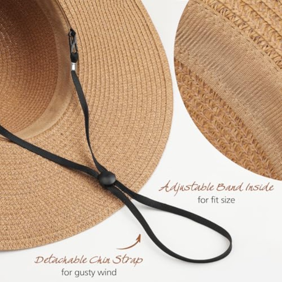 Trifabricy Beach Sun Straw Hat - Packable Hat Nylon recension och pris