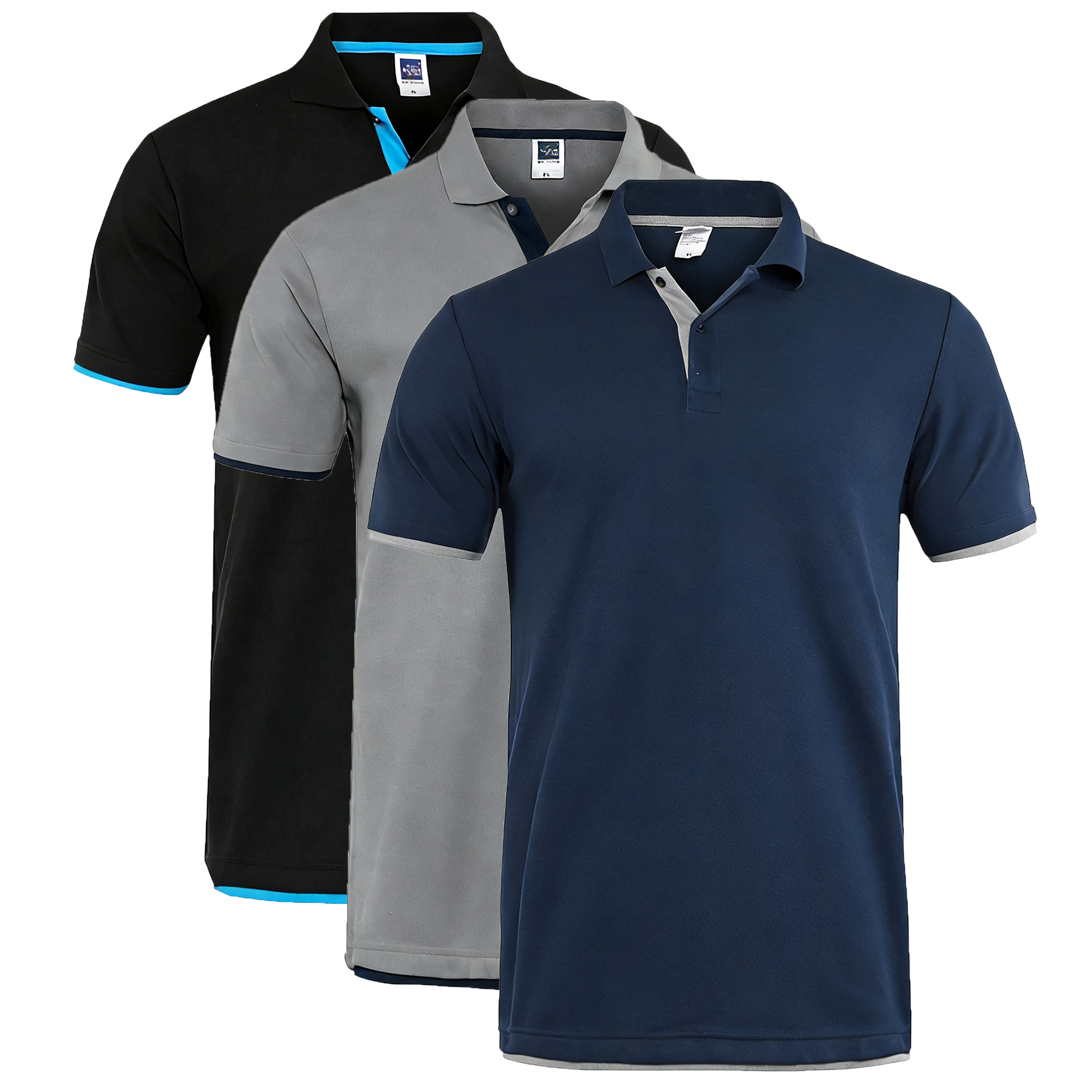 95% Cotton T Shirt Men Summer  - Polo Shirt Pique recension och pris