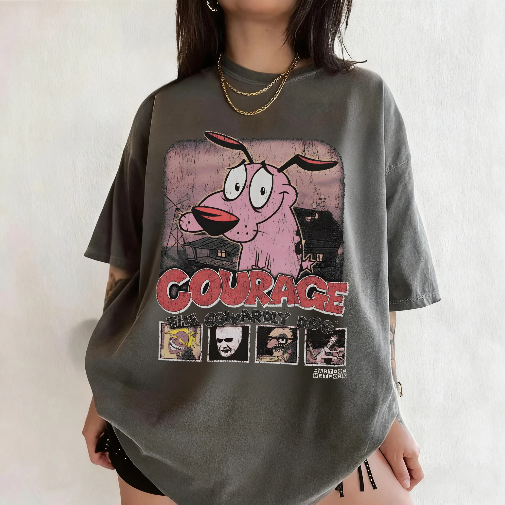 Summer Vintage Courage The Cow - Tee Graphic Print recension och pris