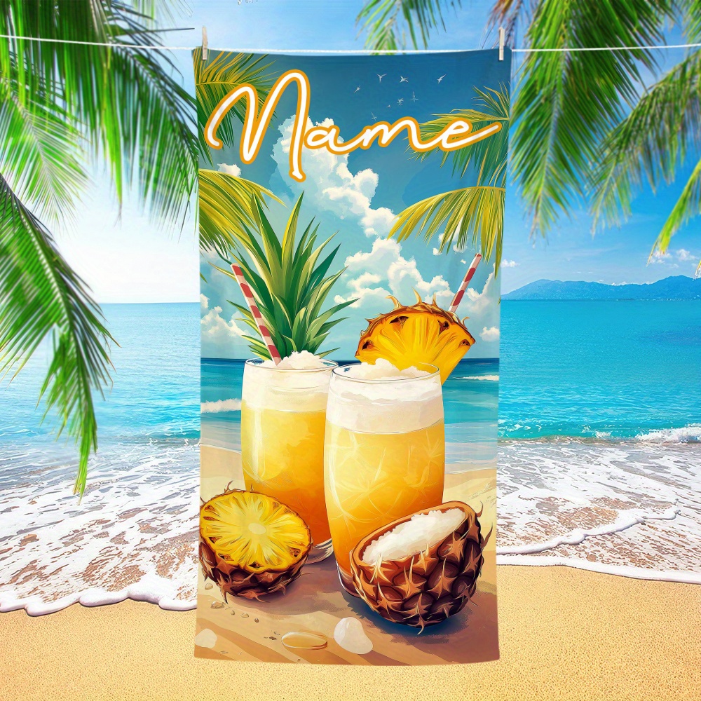 1pc Customized Name Beach Towe - Beach Towel Large recension och pris