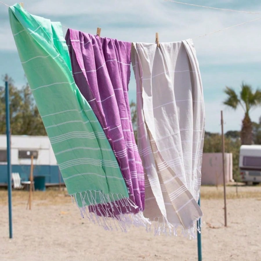 Turkish Beach Towel With Trave - Beach Towel Large recension och pris