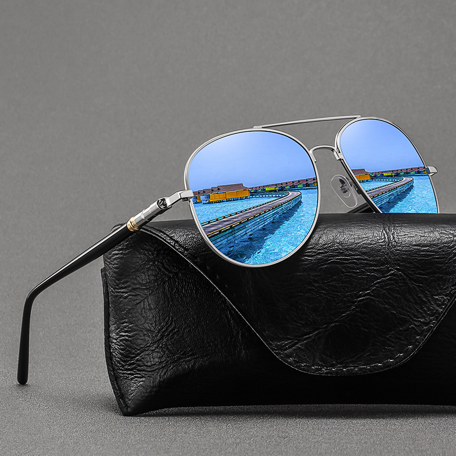 Fashion Vintage Metal rotundit - Sunglasses Aviator Polarized recension och pris