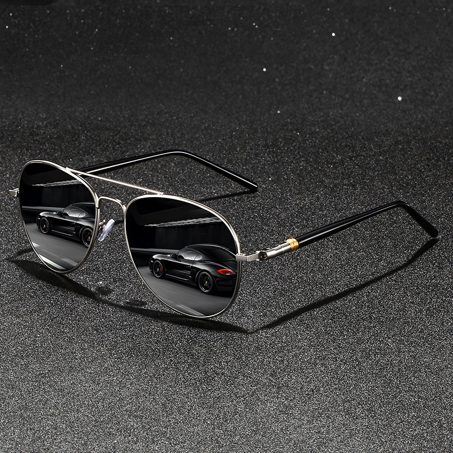 Fashion Vintage Metal rotundit - Sunglasses Aviator Polarized recension och pris