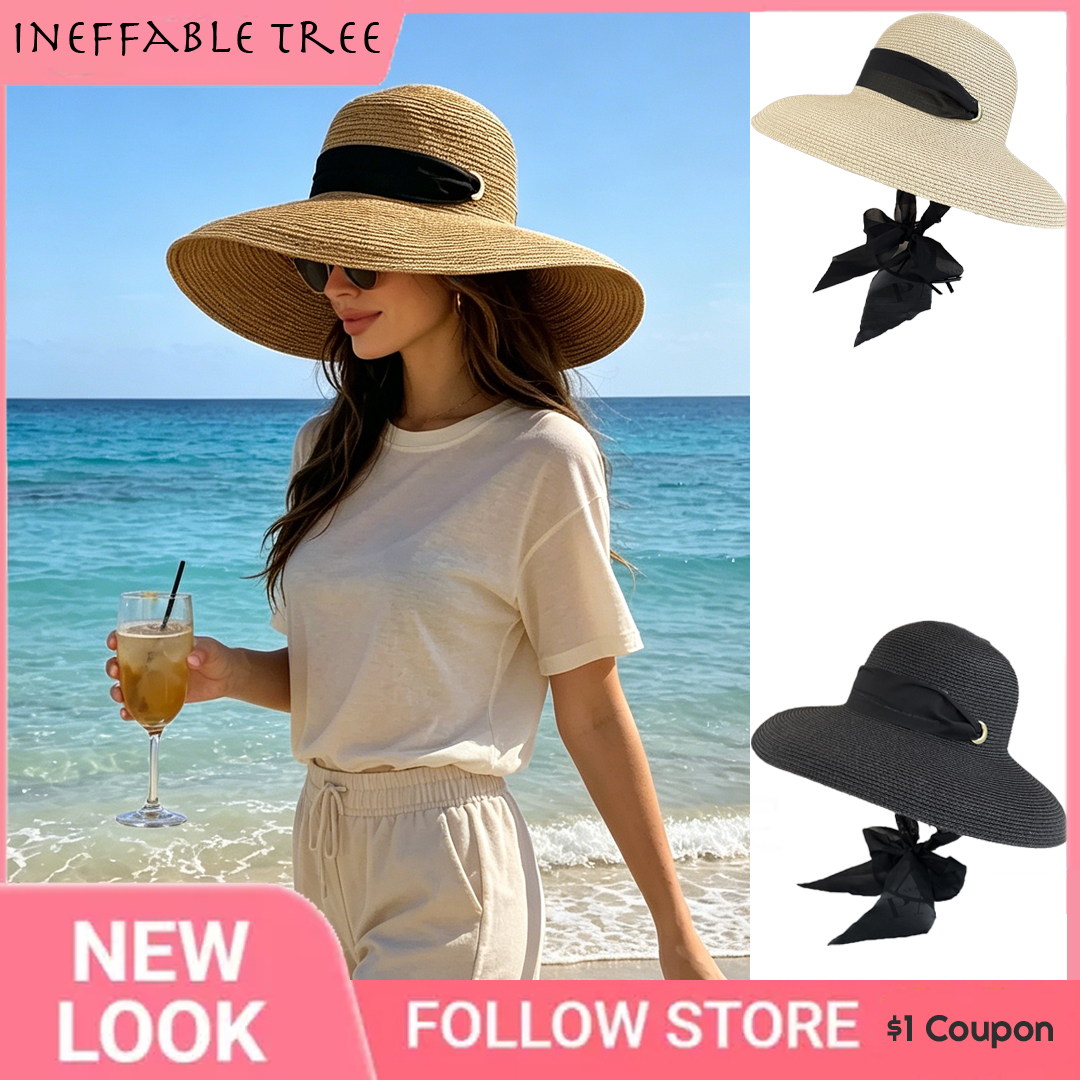 French Summer Elegant Long Rib - Bucket Hat Straw recension och pris