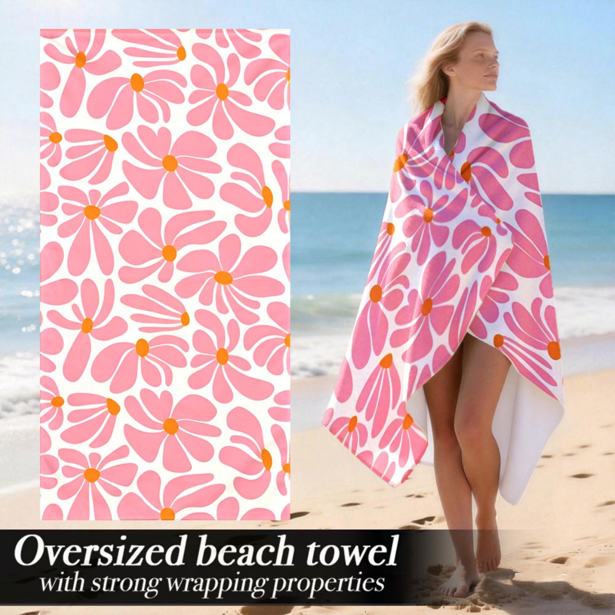 Luxury Oversized Beach Towel | - Beach Towel Large recension och pris