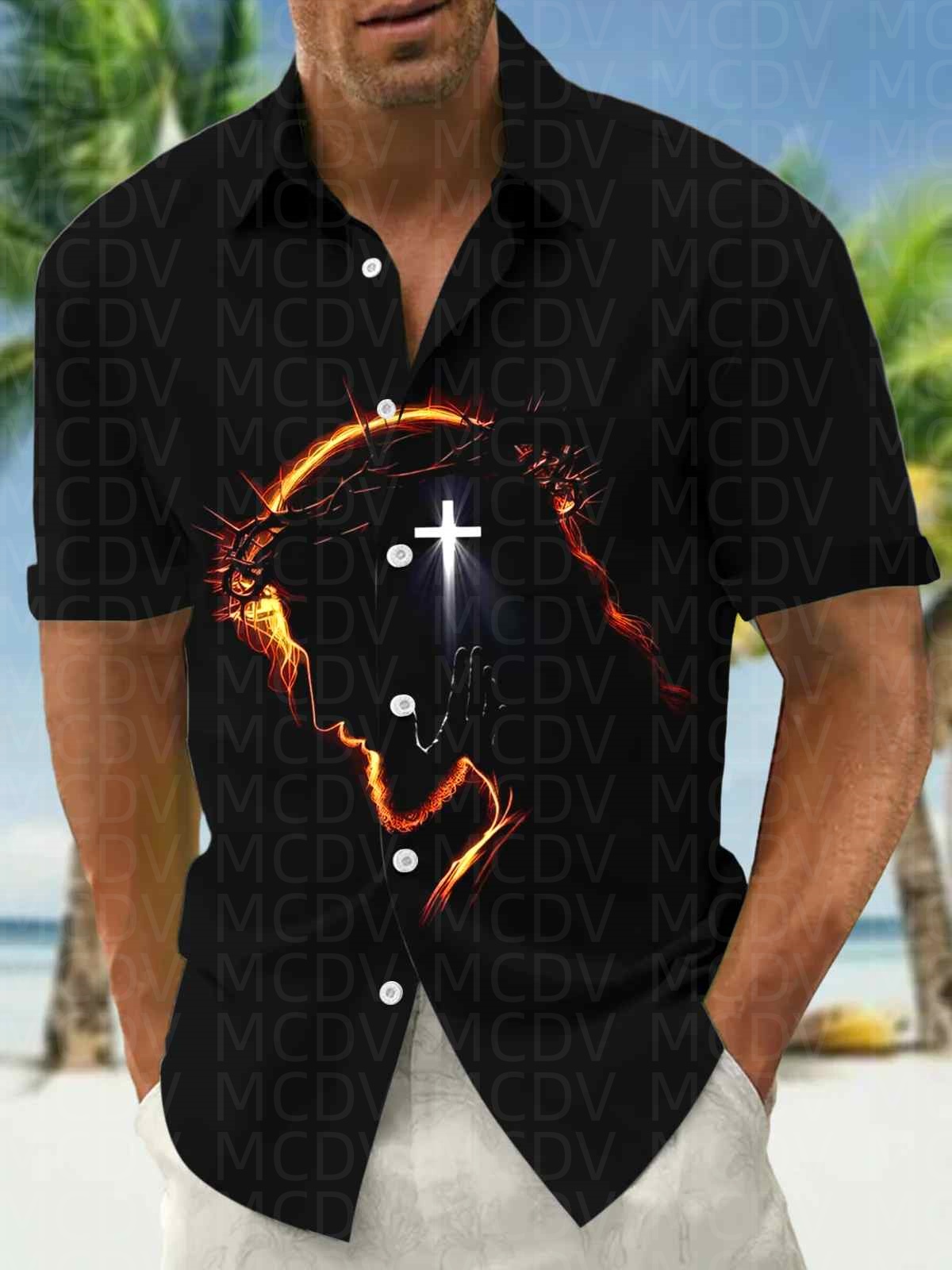 Insects Pattern Men's Hawaiian - Shirt Camp Collar recension och pris