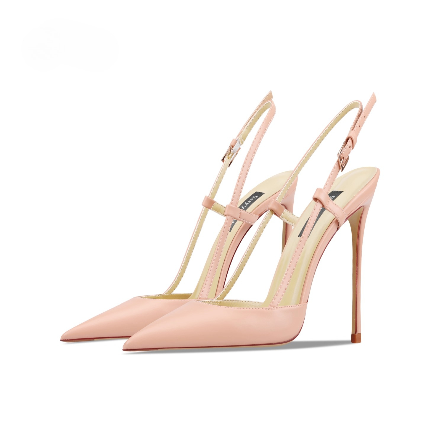 Bare leather edge buckle strai - Casual Sandal Leather recension och pris