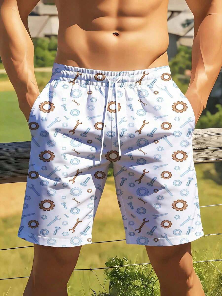 Mechanical Tools Pattern Swim  - Swim Trunk Quick Dry recension och pris