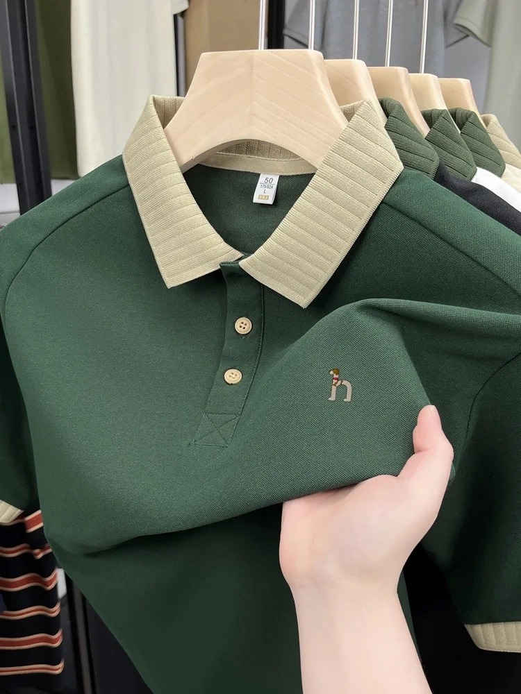 Luxury brand men's short sleev - Polo Shirt Pique recension och pris