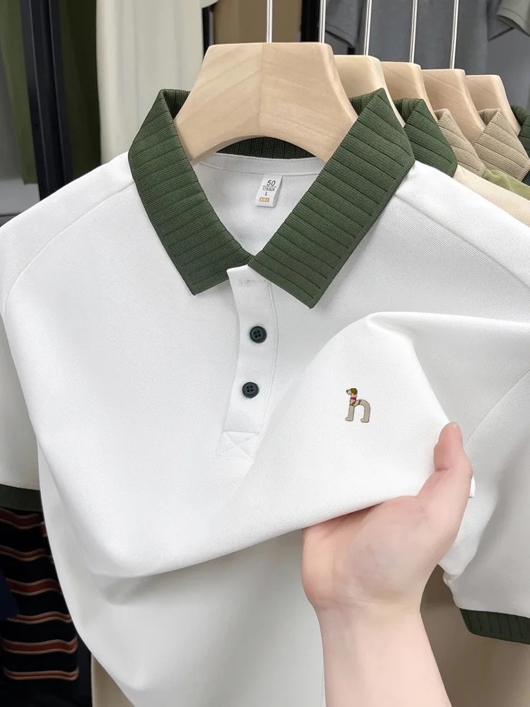 Luxury brand men's short sleev - Polo Shirt Pique recension och pris