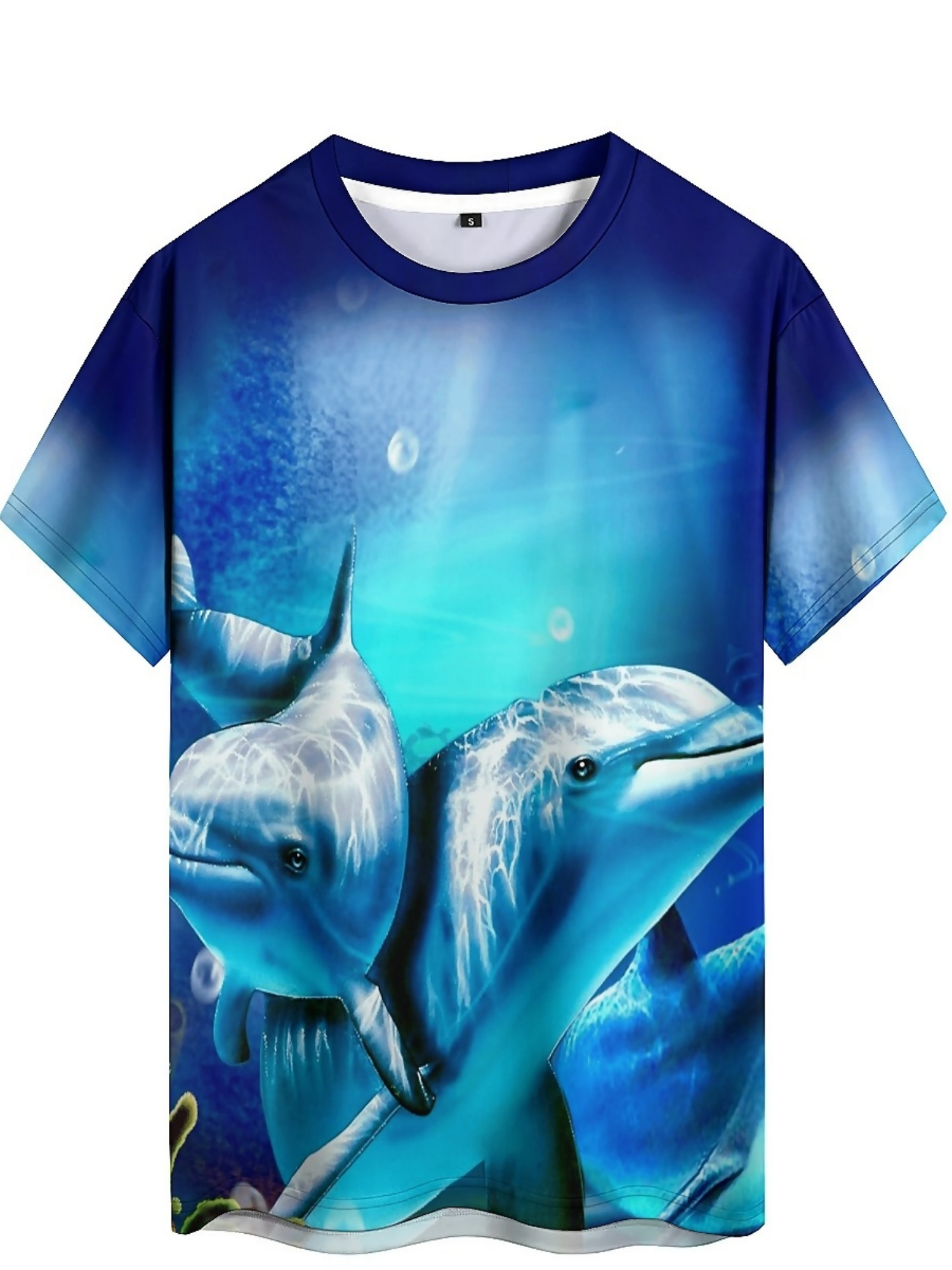 Men'S Ocean Animal Dolphin Pri - Tee Graphic Print recension och pris