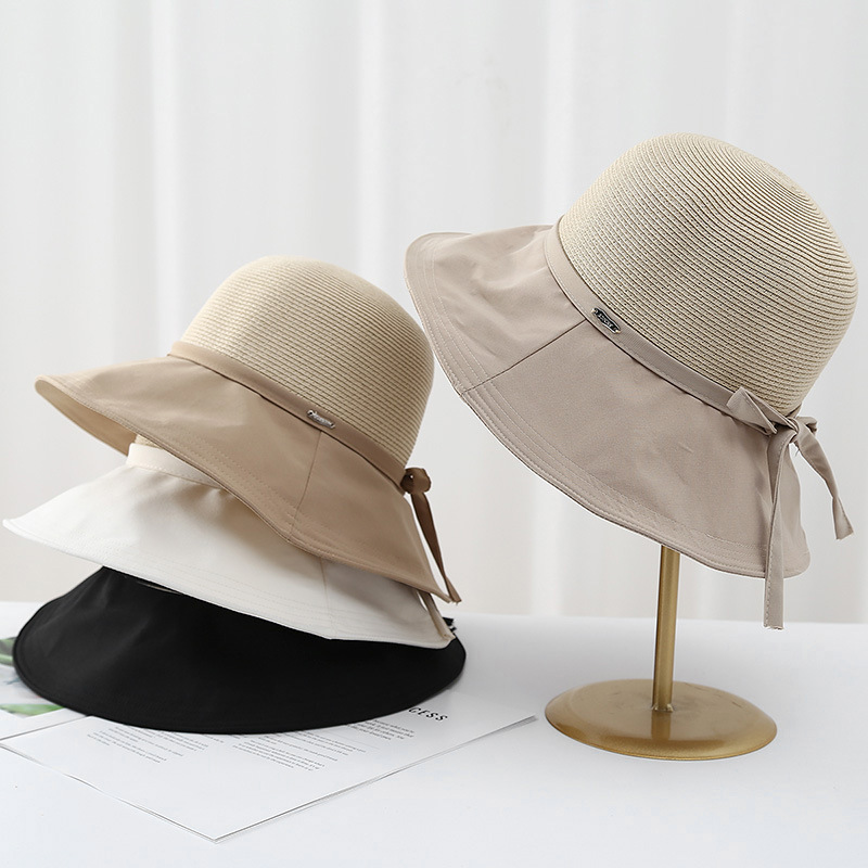 Japanese Korean Style Women Bu - Bucket Hat Straw recension och pris