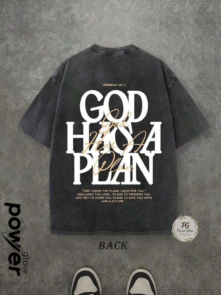 Double-Sided Print Washed T-Sh - Tee Graphic Print recension och pris