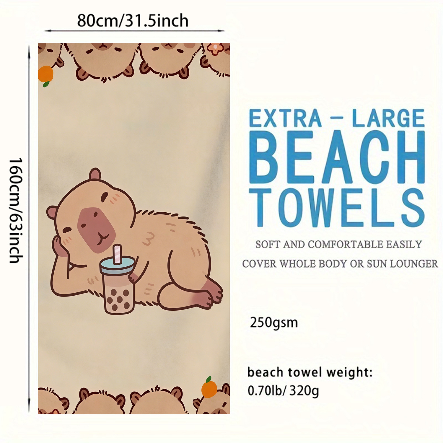 Extra-Large Beach Towel - Ultr - Beach Towel Large recension och pris