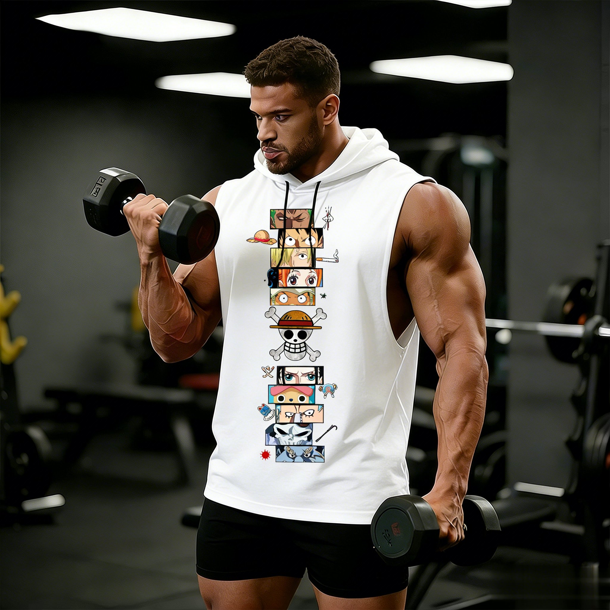 One Piece Anime Hoodie Sleevel - Tank Top Muscle recension och pris