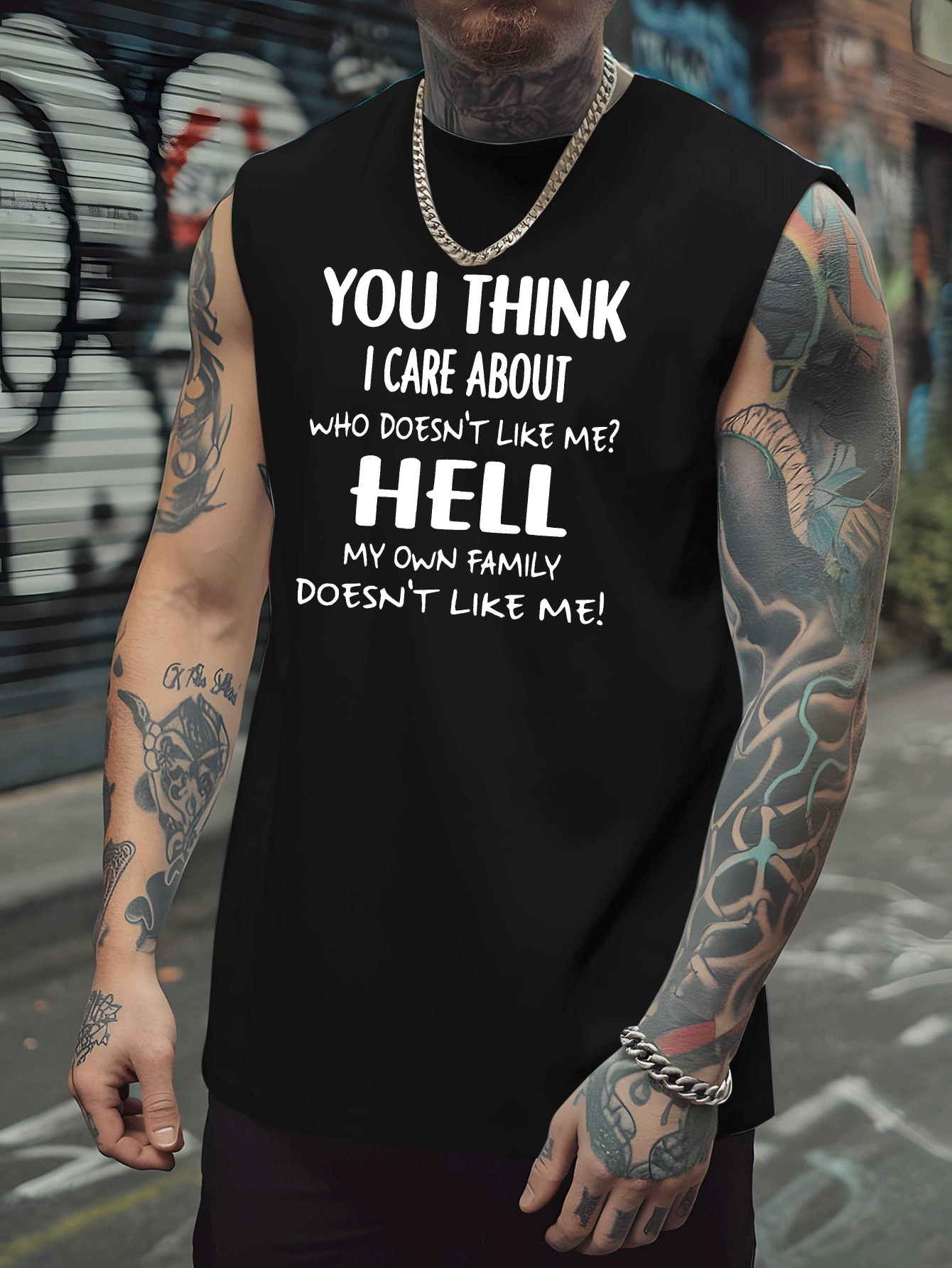 Men's Fun Quotes Sleeveless Mu - Tank Top Muscle recension och pris