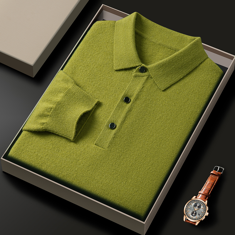 Fashion luxury knitted long sl - Polo Shirt Pique recension och pris