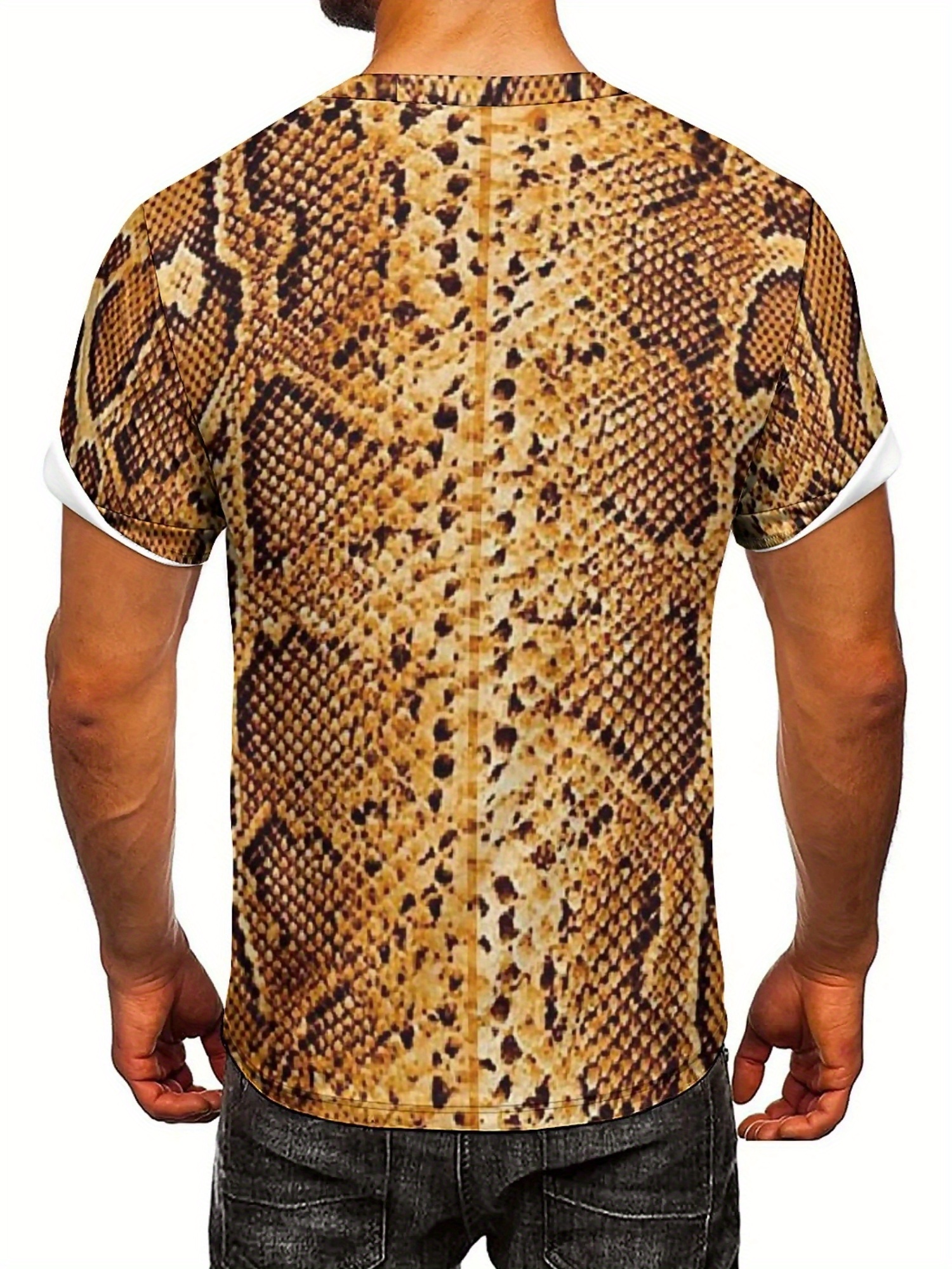 Men'S 3D Print Snake Graphic T - Tee Graphic Print recension och pris