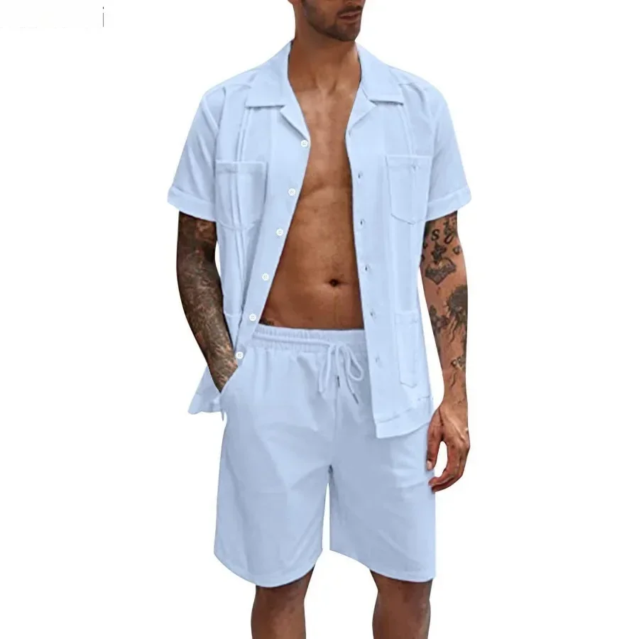 New Men's Summer Casual Sport  - Short Linen Drawstring recension och pris