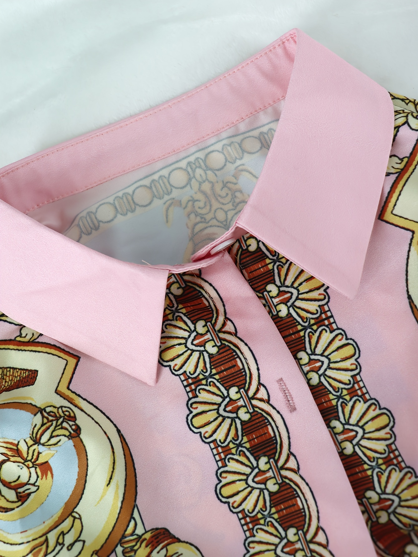 Women 2 Piece Set Ornate Print - Shirt Camp Collar recension och pris