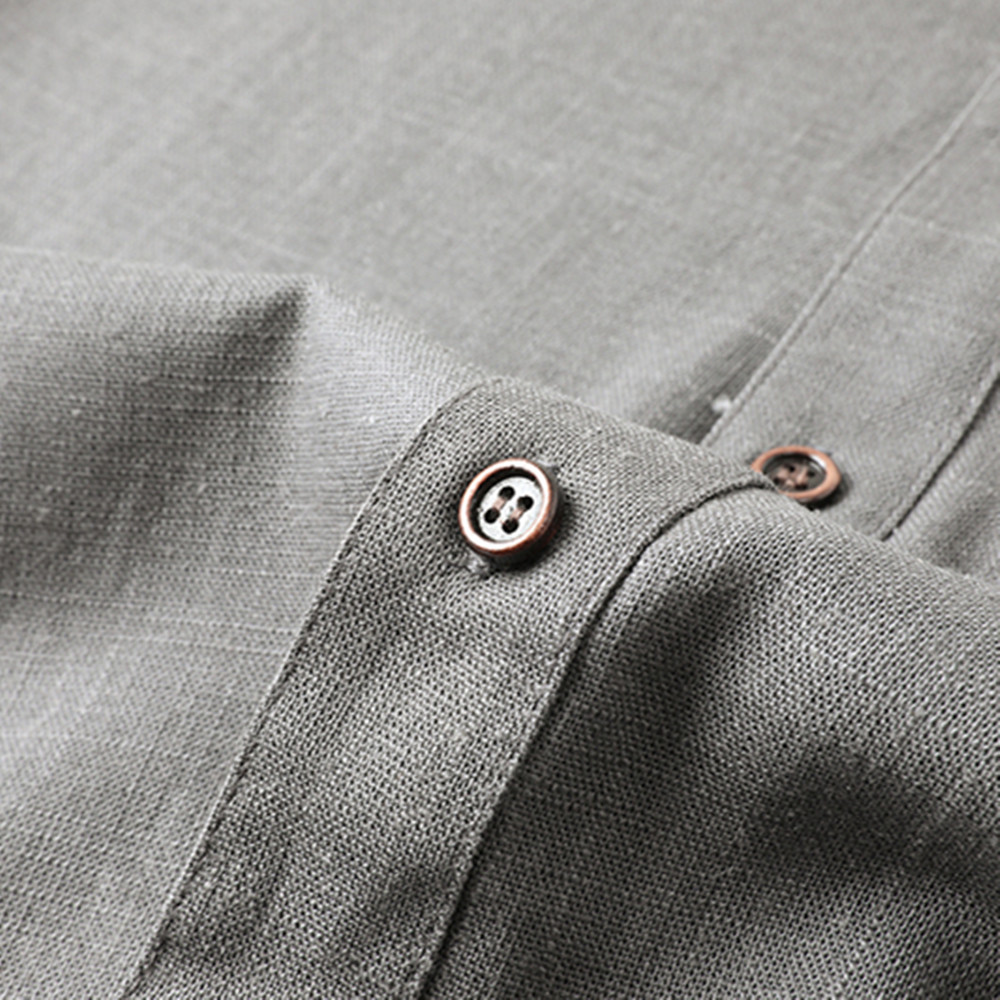 Men's Cotton Linen Tang Suit S - Short Linen Drawstring recension och pris