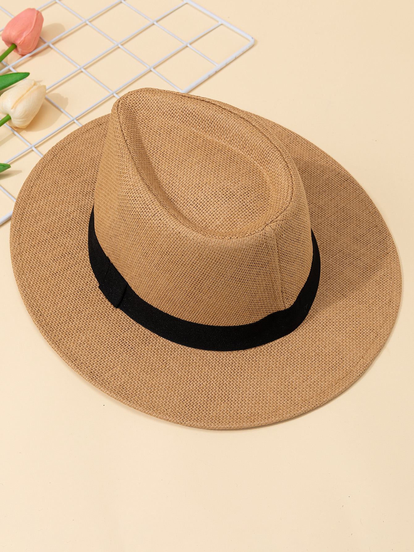 Hat, male, summer vacation, be - Bucket Hat Straw recension och pris